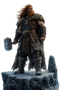 Thor 3D Hand Painted Norse God Figurine – Mjölnir Viking Mythology Statue – 20 cm
