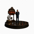James Patrick March 3D Hand Painted Statue – AHS Hotel Cortez Inspired Diorama – 20 cm
