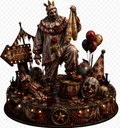Twisty the Clown 3D Hand Painted Statue – AHS Freak Show Inspired Diorama – 20 cm