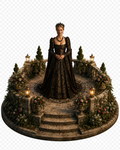 Catherine Parr 3D Hand Painted Figurine | Tudor Queen Historical Statue | Henry VIII Sixth Wife Collectible