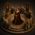 Anne of Cleves 3D Hand Painted Figurine | Tudor Queen Historical Statue | Henry VIII Wife Collectible