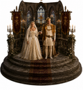 Jane Seymour & King Henry VIII 3D Hand Painted Figurine | Tudor Royal Wedding Diorama | Historical Collectible