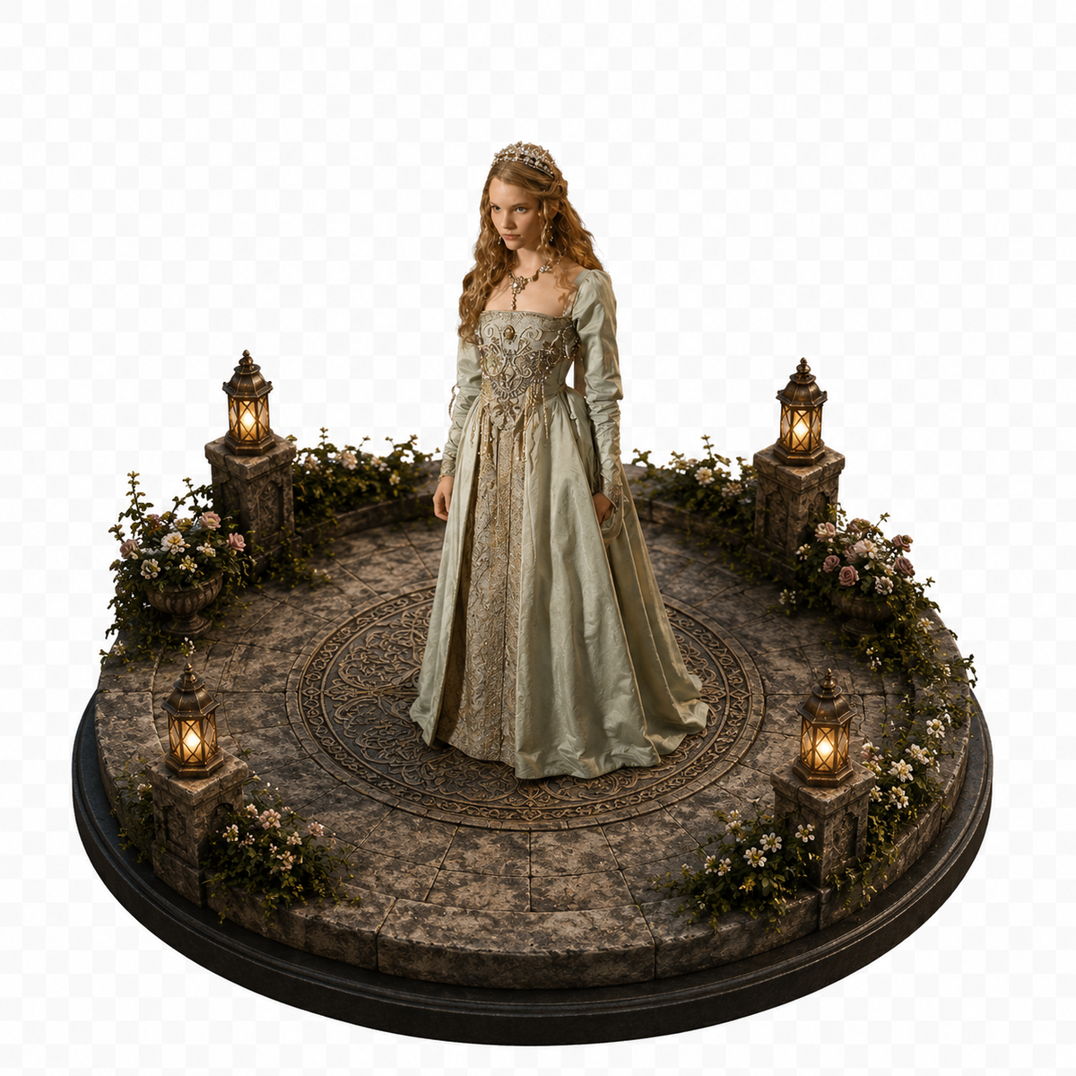 Catherine Howard 3D Hand Painted Figurine | Tudor Queen Historical Statue | Henry VIII Wife Collectible