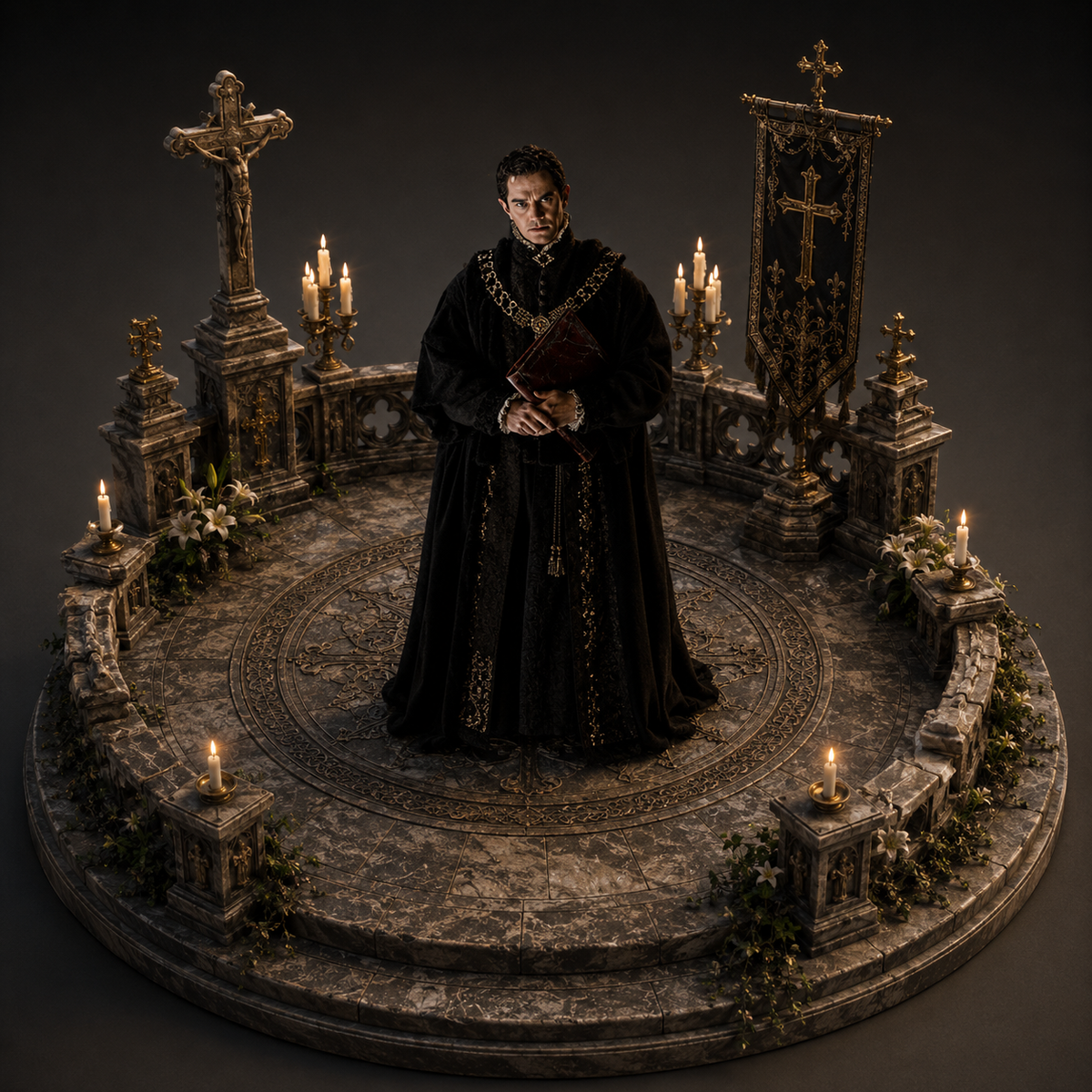 Thomas Cranmer 3D Hand Painted Figurine | Tudor Archbishop Historical Statue | Reformation Collectible