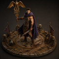 Spartacus 3D Hand Painted Figurine | Gladiator Rebel Leader | Roman Warrior Statue