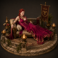 Lucretia 3D Hand Painted Figurine | Spartacus Inspired Roman Noblewoman | Ancient Rome Diorama