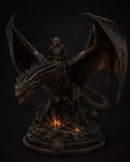 Night King 3D Hand Painted Game of Thrones Dragon Diorama – 20 cm