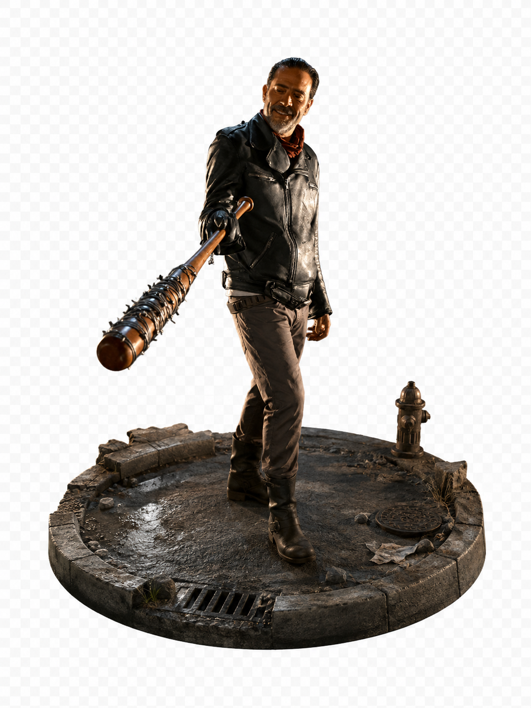Negan 3D Hand Painted Figurine | The Walking Dead Inspired Lucille Diorama