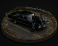 Sam & Dean 3D Hand Painted Figurines with Impala | Supernatural Road Diorama