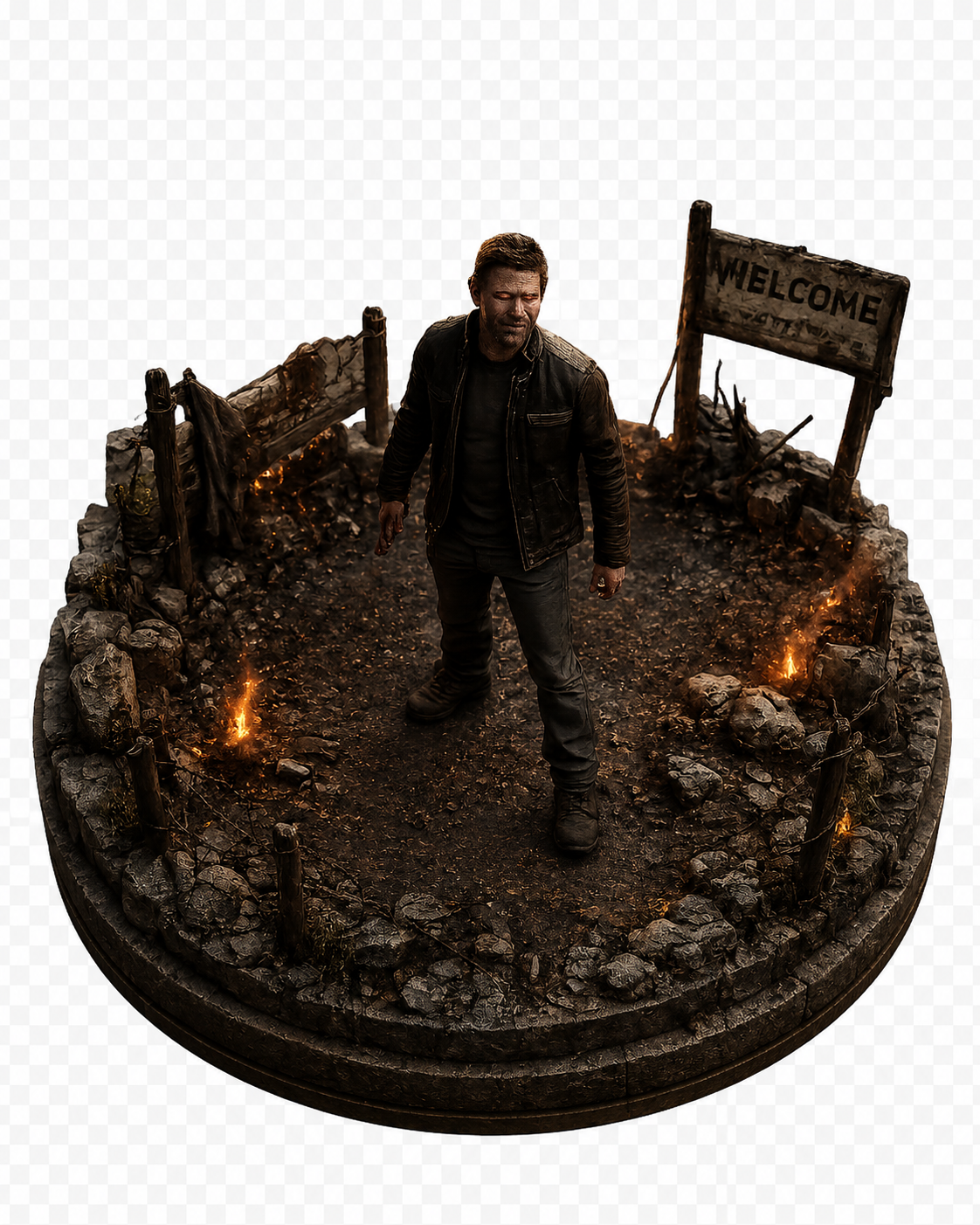 Lucifer 3D Hand Painted Figurine | Supernatural Devil Diorama | Winged & Non-Winged Versions
