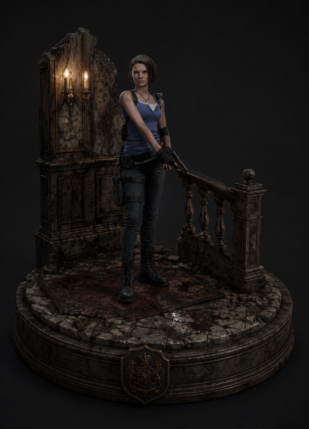 Jill Valentine 3D Hand-Painted Figurine – Resident Evil