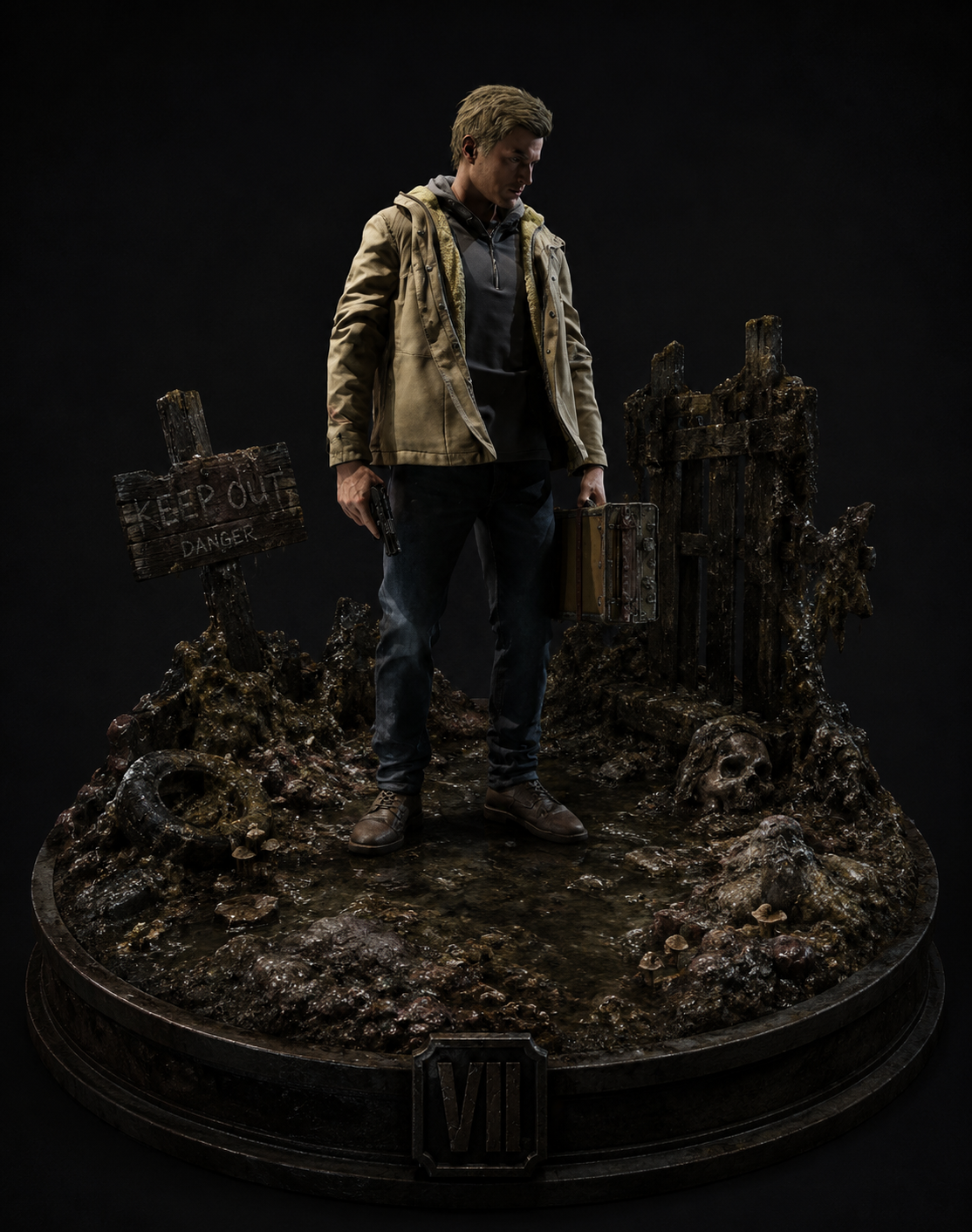 Ethan Winters 3D Hand-Painted Figurine – Resident Evil Village