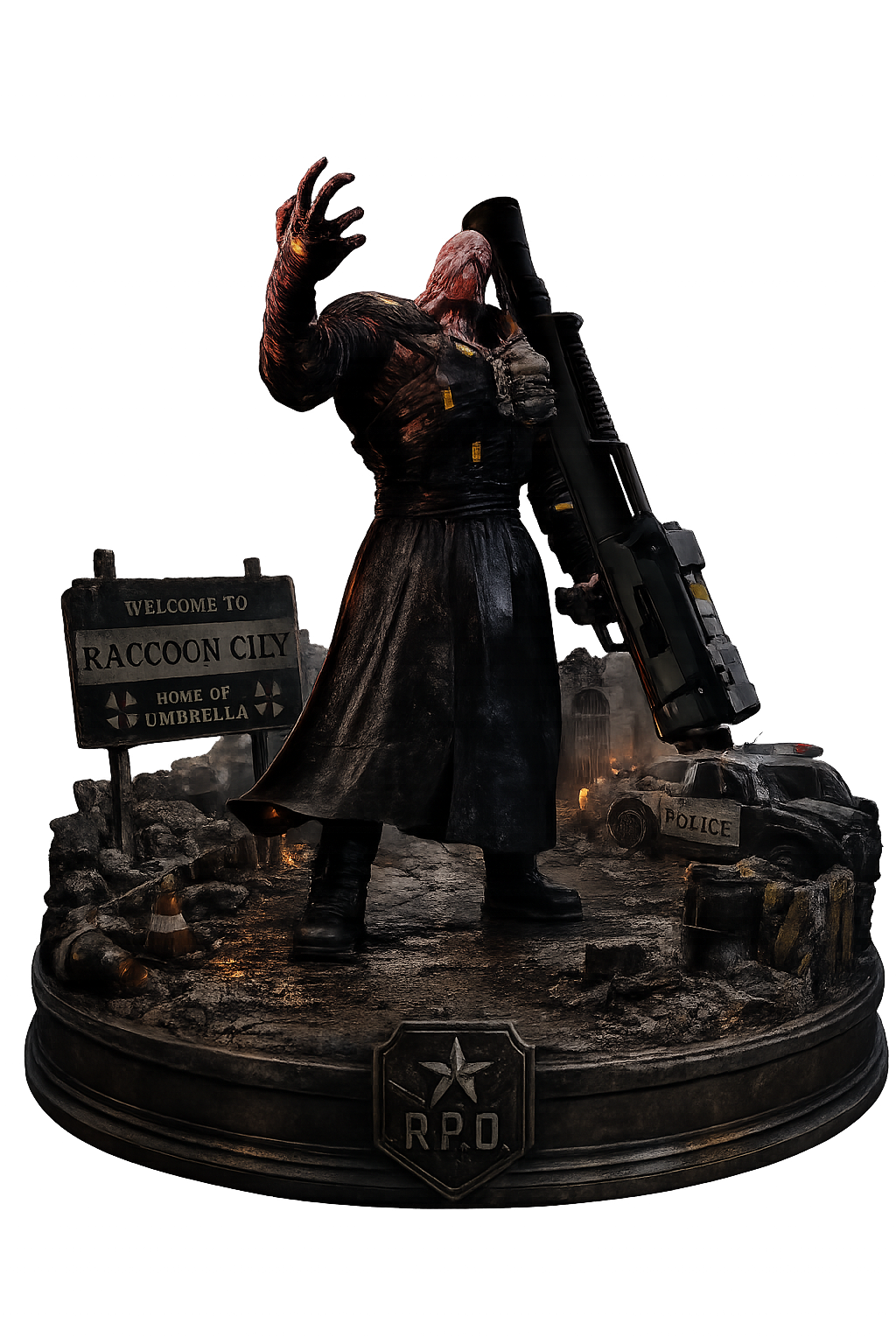Nemesis 3D Hand Painted Diorama – Resident Evil 3 Inspired