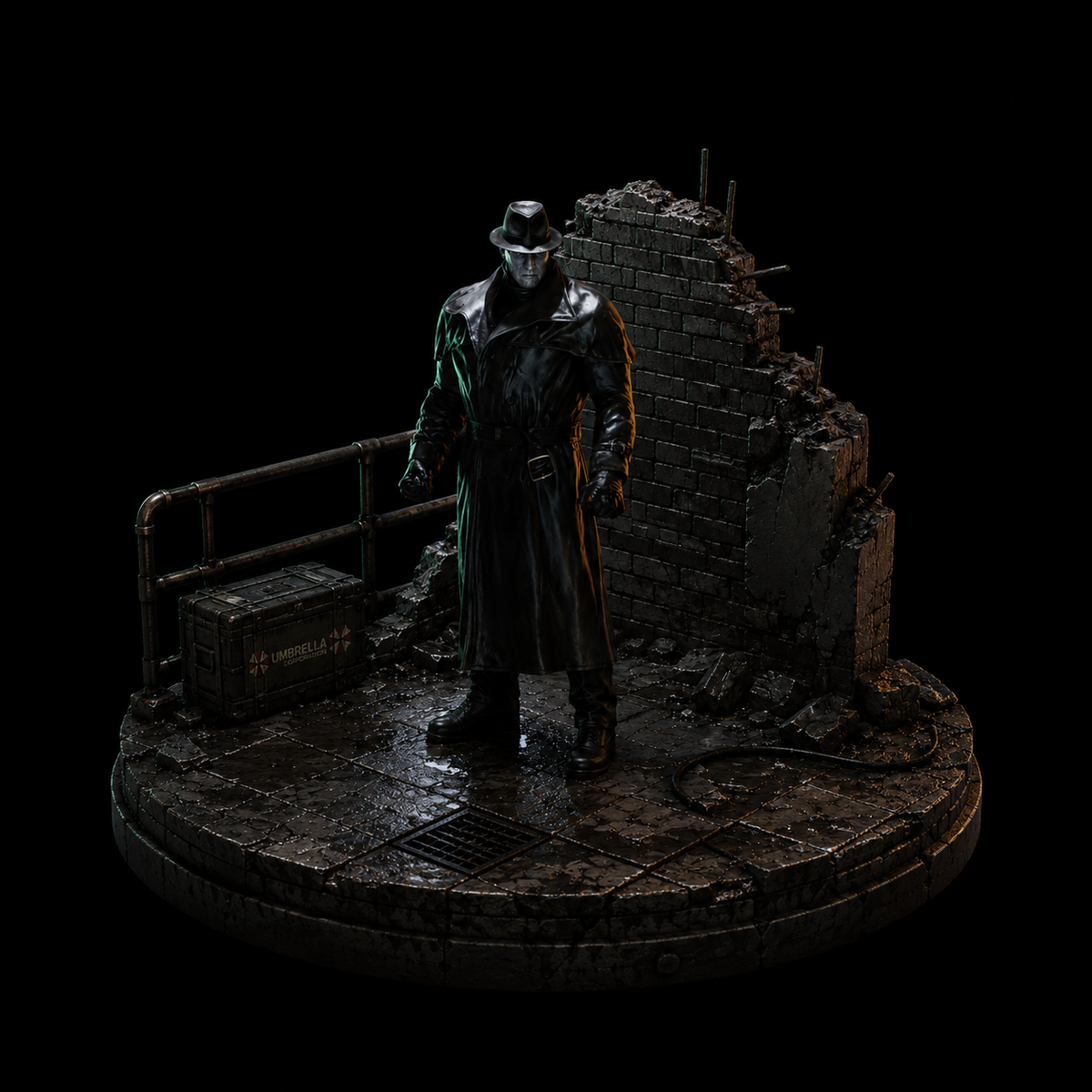 Mr. X 3D Diorama – Resident Evil 2 Inspired