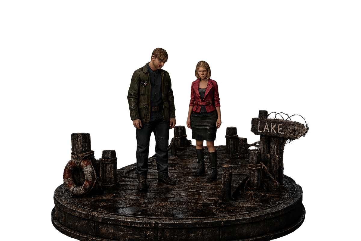 James Sunderland & Maria 3D Silent Hill Diorama – 20 cm