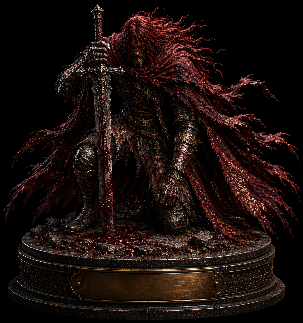 Slave Knight Gael 3D Hand Painted Figurine – Dark Souls III Inspired
