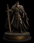 Gwyn, Lord of Cinder 3D Hand Painted Figurine – Dark Souls Inspired