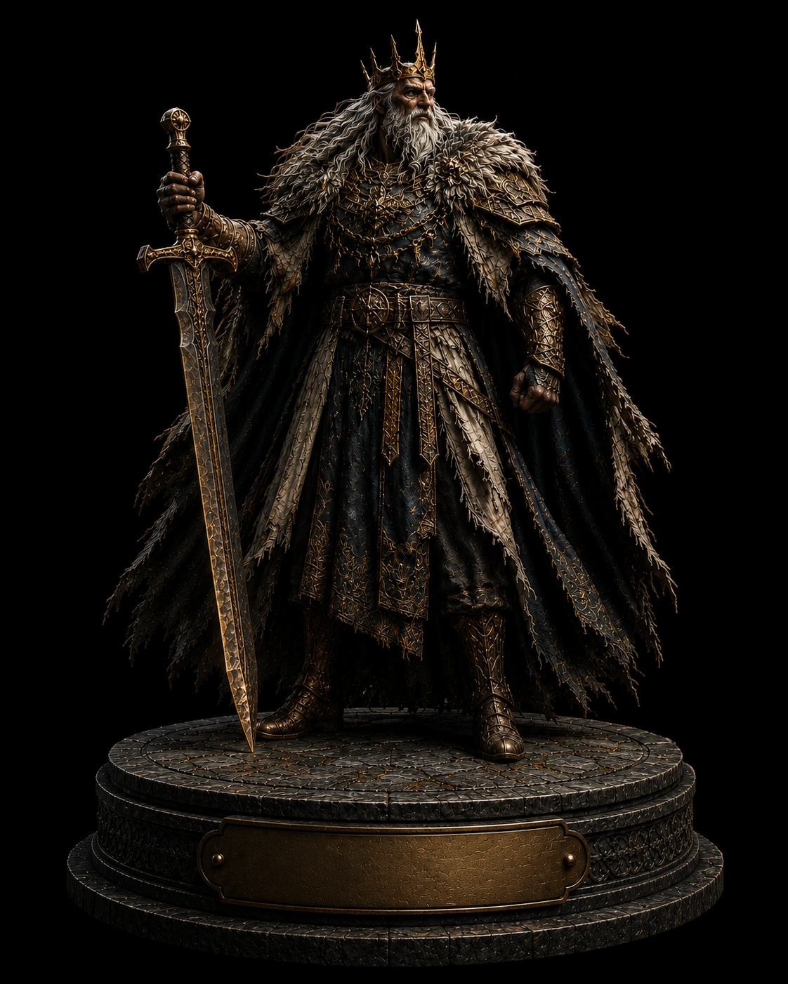 Gwyn, Lord of Cinder 3D Hand Painted Figurine – Dark Souls Inspired