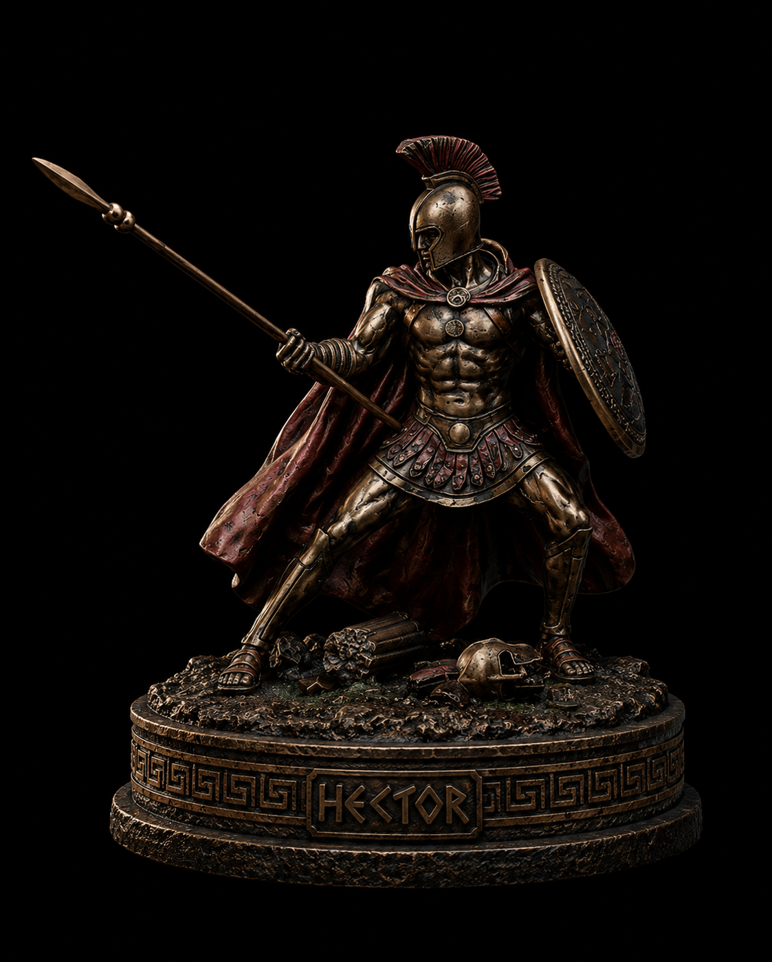 Hector of Troy 3D Hand Painted Figurine | Trojan Prince Ancient Warrior Statue