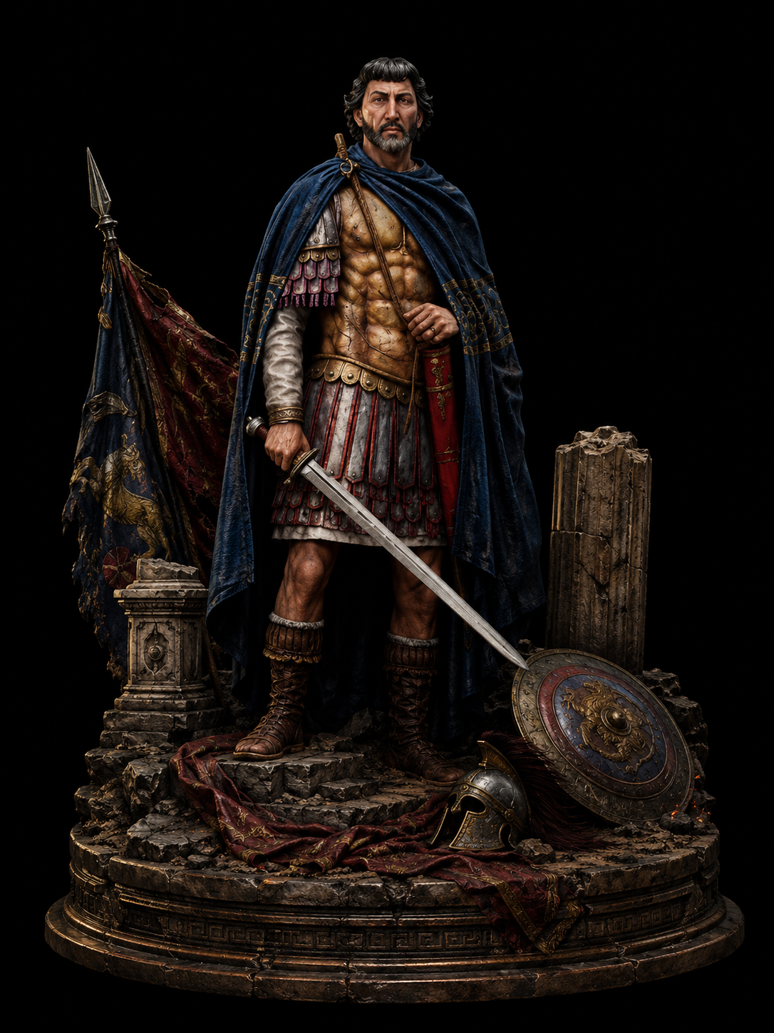 Belisarius 3D Hand Painted Figurine | Byzantine General & Roman Commander