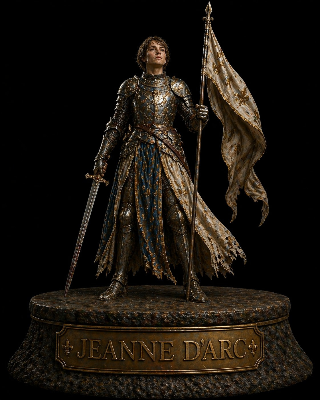 Jeanne d’Arc 3D Hand Painted Figurine | Joan of Arc | 3 Designs Available