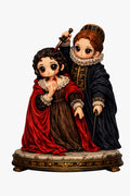 Red Queen Kills Seven Times 3D Hand-Painted Figurine | Gothic Horror Diorama