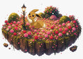 Eevee Rose Garden – Hand-Painted 3D Collectible Diorama 🌹✨