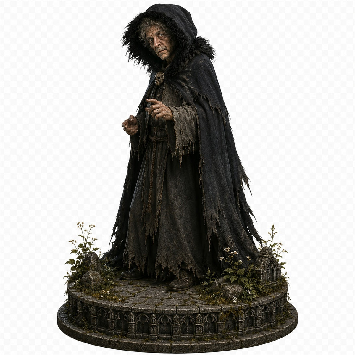 Boris Karloff Inspired Gothic Horror 3D Hand Painted Figurine | Classic Horror Collectible