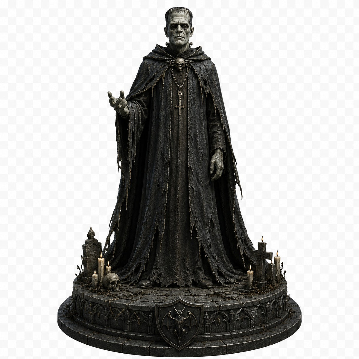 Frankenstein’s Monster 3D Hand Painted Figurine | Gothic Horror Statue