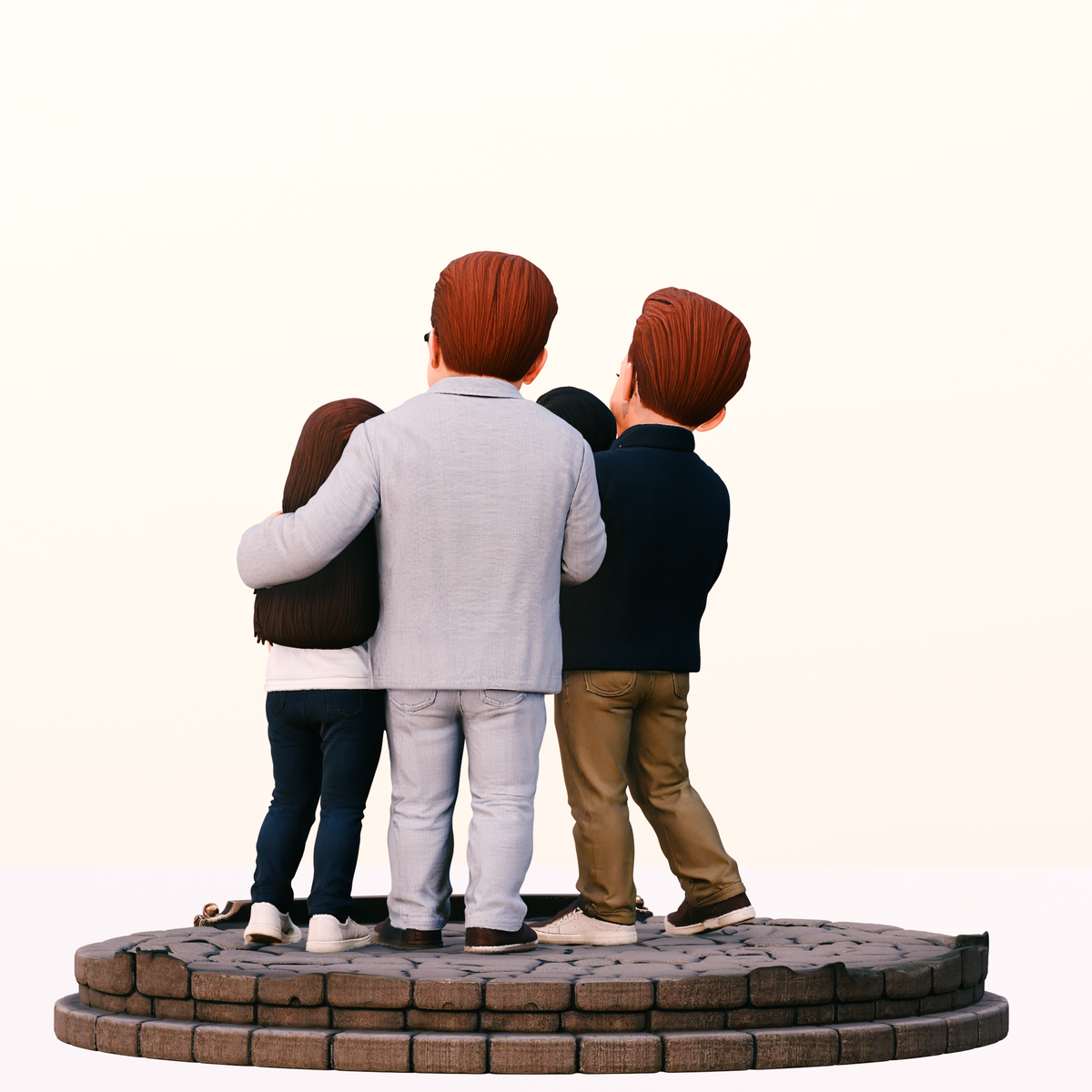 Modern Family 3D Hand-Painted Figurine Set | Dunphy, Pritchett & Tucker-Pritchett Families