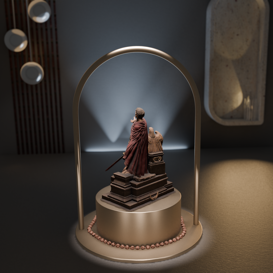 Caligula 3D Hand Painted Figurine | Roman Emperor Historical Statue