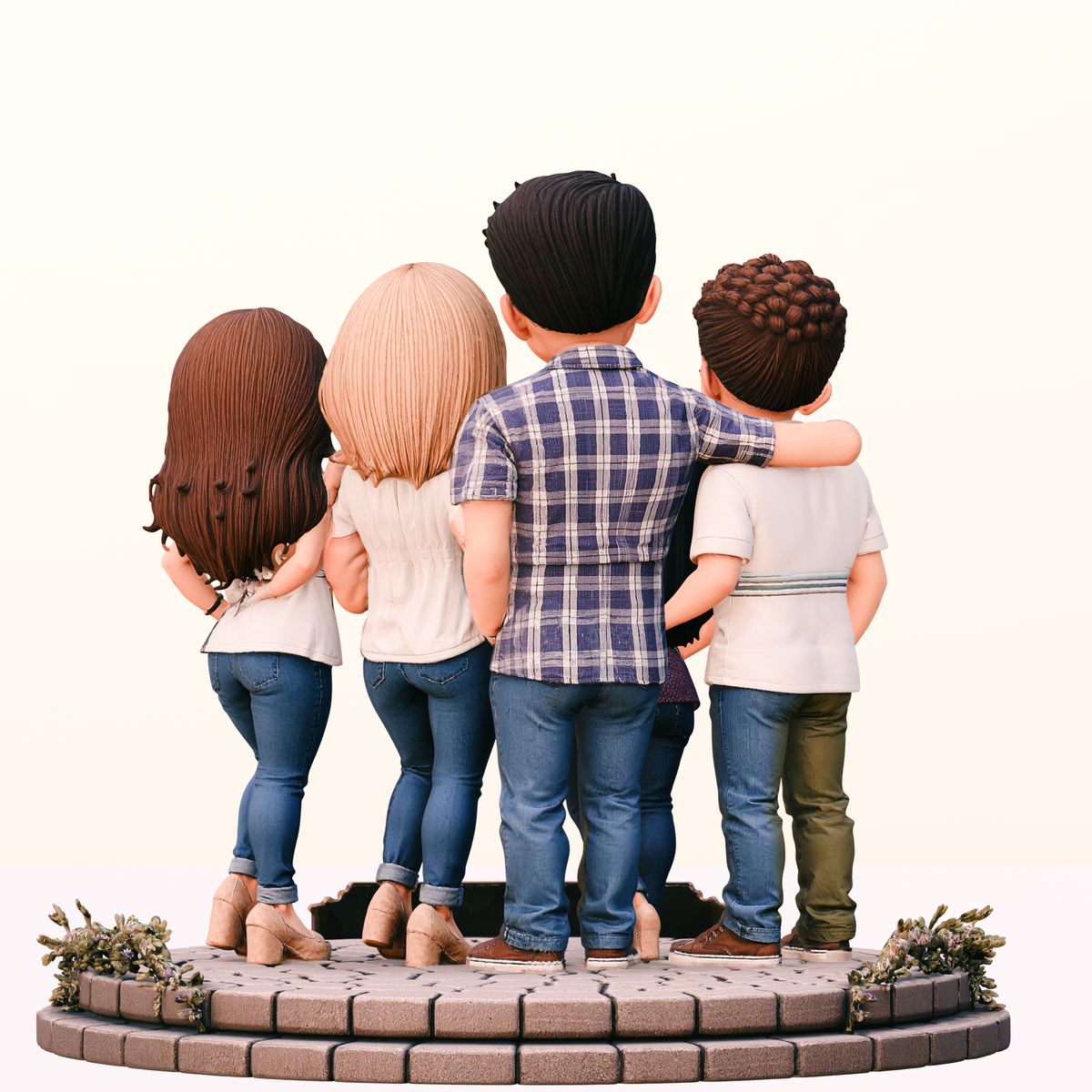 Modern Family 3D Hand-Painted Figurine Set | Dunphy, Pritchett & Tucker-Pritchett Families