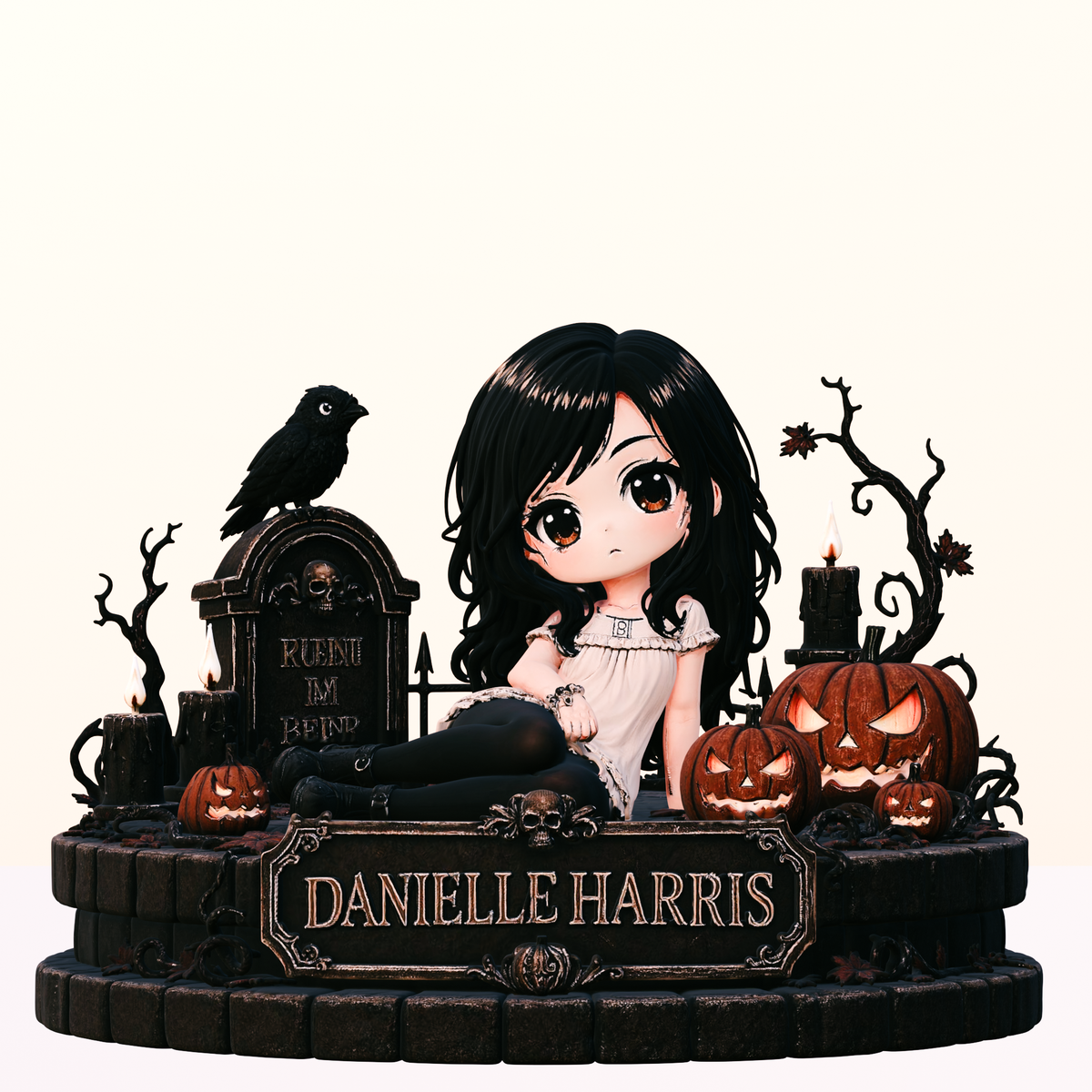 Danielle Harris 3D Hand Painted Halloween Horror Diorama – 20 cm