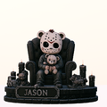 Jason Voorhees 3D Hand-Painted Teddy Bear Figurine – 20 cm