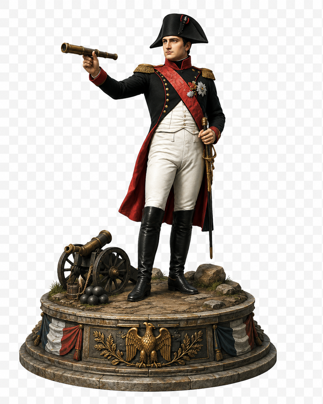 Napoleon Bonaparte 3D Hand Painted Figurine | Emperor of France | Waterloo 1815