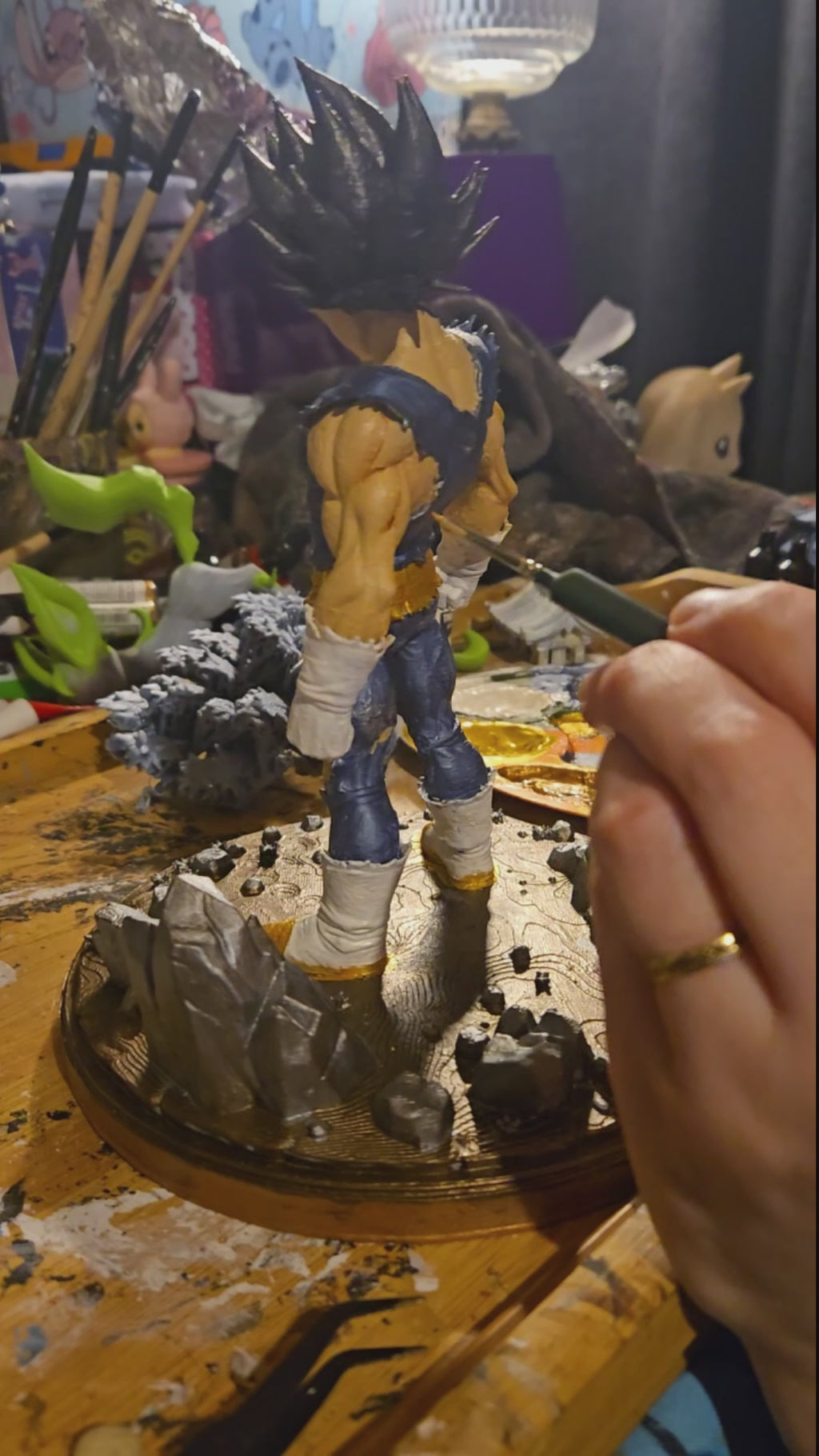 Vegeta 3D Hand-Painted Collectible Figurine – Dragon Ball Inspired ⚡🐉