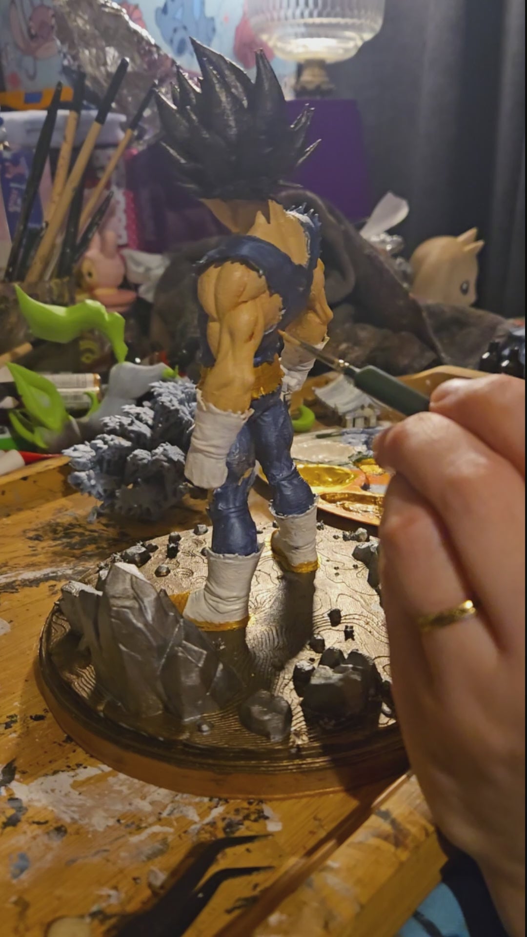 Vegeta 3D Hand-Painted Collectible Figurine – Dragon Ball Inspired ⚡🐉