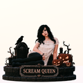 Scream Queen 3D Hand-Painted Figurine | Gothic Halloween Horror Diorama