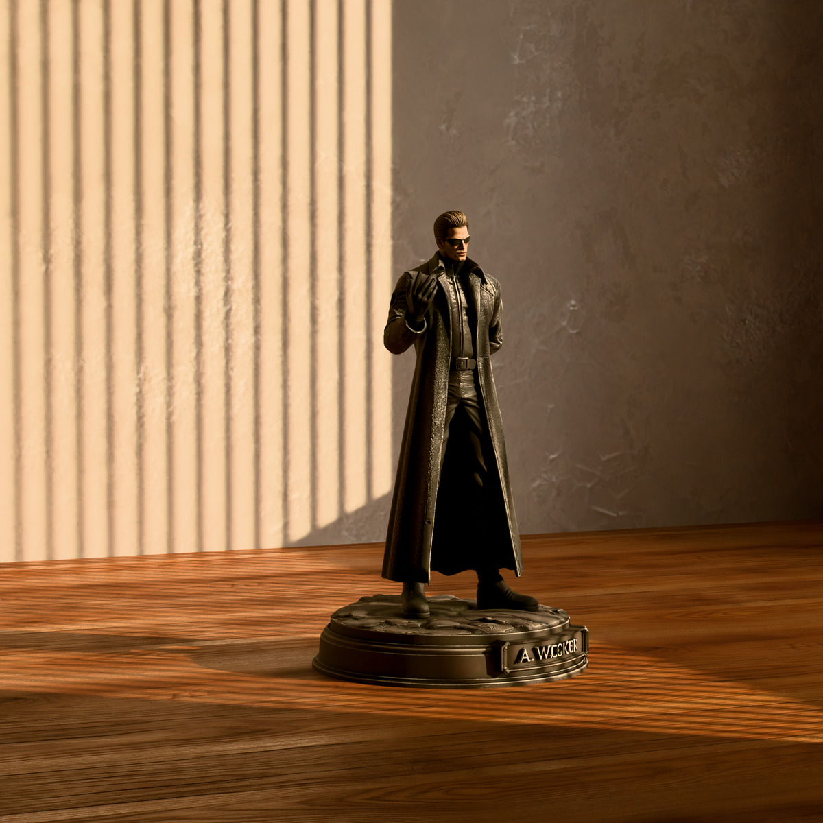 Albert Wesker 3D Hand-Painted Figurine – Resident Evil