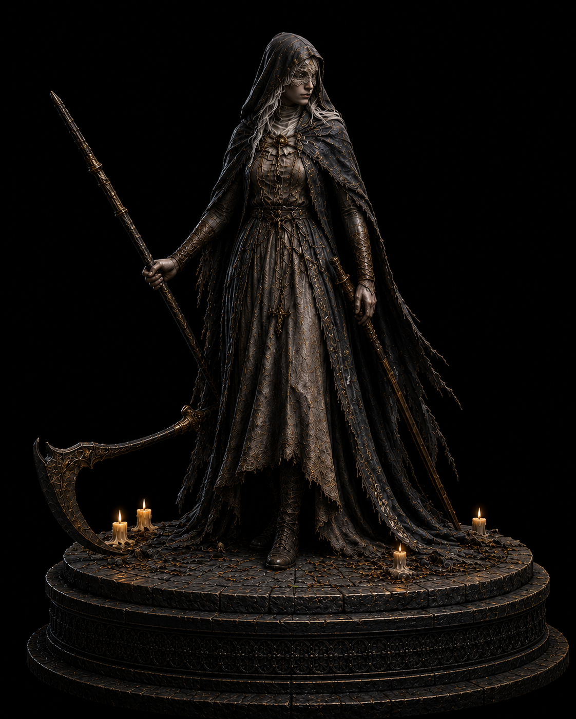 Sister Friede 3D Hand Painted Figurine – Dark Souls Inspired – 20 cm