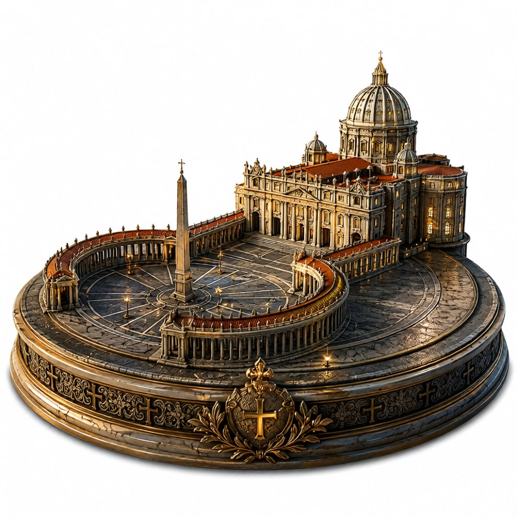 Vatican City / St. Peter’s Basilica 3D Hand-Painted Building 🇻🇦⛪