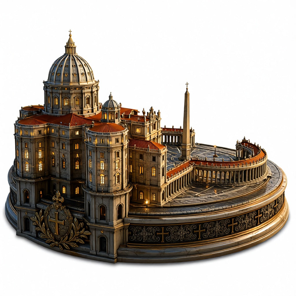 Vatican City / St. Peter’s Basilica 3D Hand-Painted Building 🇻🇦⛪