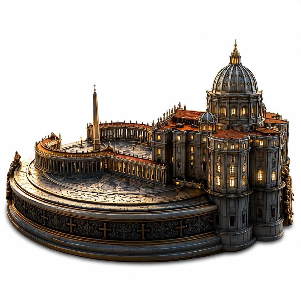 Vatican City / St. Peter’s Basilica 3D Hand-Painted Building 🇻🇦⛪