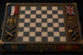 Waterloo 1815 3D Hand Painted Chess Board | Napoleon vs Wellington | Napoleonic Wars Chess Board